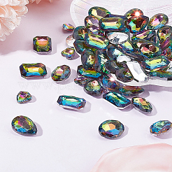 64 Stück Glas-Strass-Cabochons im 4-Stil RGLA-FG0001-19