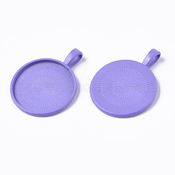 Sprühfarbe Legierung Anhänger Cabochon Fassungen PALLOY-R120-04