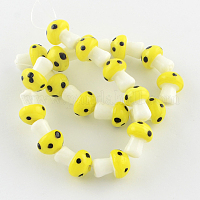 Гриб ручной Lampwork бисер пряди&nbsp;X-LAMP-R116-08