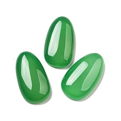 Natürlicher grüner Onyx-Achat (gefärbt und erhitzt) Cabochons G-Q018-06A