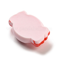 Cabochons aus undurchsichtigem Harz mit Schweinemotiv RESI-H154-01E