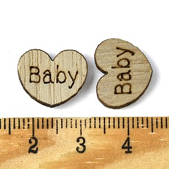 100 Stück Holzcabochons WOOD-G020-09