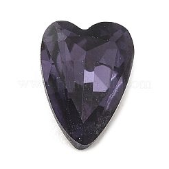 Spitze zurück & zurück plated Glas Strass Cabochons GLAA-B012-75