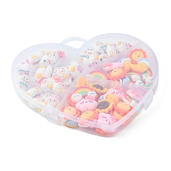 70 Stück opake Harz-Cabochons CRES-FS0001-06