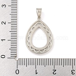 925 Anhängerfassung aus Sterlingsilber mit Krappenfassung STER-B005-29P