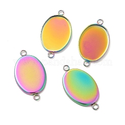 Ionenplattierung (IP) 304 Edelstahl Cabochon-Anschlussfassungen STAS-H394-01MC