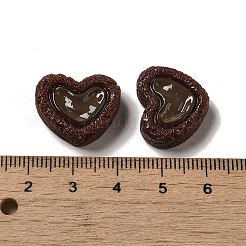 Undurchsichtige Harzkeks-Decoden-Cabochons RESI-A033-04H