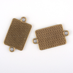 Tibetischen Stil Legierung Trapez Kronleuchter Komponente Emaille Fassungen TIBE-M016-08AB-NF