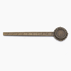 Tibetische Legierung Cabochon Fassung PALLOY-E449-08AB