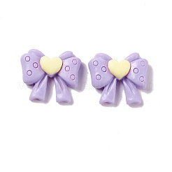Bowknot-Cabochons aus undurchsichtigem Harz RESI-G041-C01