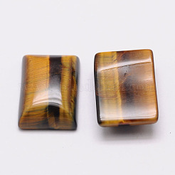 Rechteck natürlichen Tigerauge cabochons G-K032-04