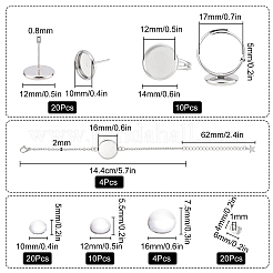 DIY-Set zur Herstellung eines halbrunden Schmucksets DIY-SC0018-24