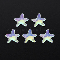 Durchscheinende Cabochons aus galvanisiertem Glas EGLA-T026-004