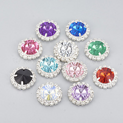 Flache Cabochons aus Messing mit flachem Rücken RB-S048-16