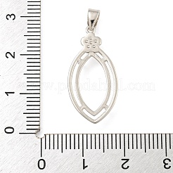 925 Sterling Silber Micro Pave klare Zirkonia aufgenähte Krappenfassungen STER-B005-08P