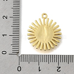 Cabochon-Fassungen für Sonnenanhänger aus Messing KK-P306-07G