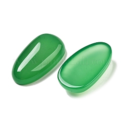 Natürlicher grüner Onyx-Achat (gefärbt und erhitzt) Cabochons G-Q018-06A