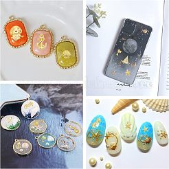 Legierung Cabochons PALLOY-OC0002-28G