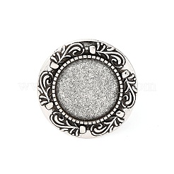 Geben Sie Ihre Kreationen eine einzigartige Designer-Look mit diesen modernen und charmanten Eisen hängender Cabochon Fassungen PALLOY-O039-08AS