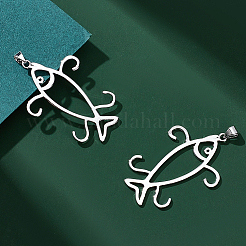2 Stück rhodiniert 925 Sterling Silber 4 Krallen Zinken Anhänger Rohling Fischform Cabochon Fassungen FIND-GO0001-72