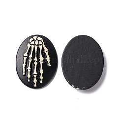 Halloween-Kameen Cabochons aus undurchsichtigem Harz RESI-C017-01E
