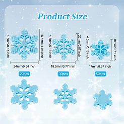 100pcc 3 Stile Weihnachtsthema undurchsichtige Harz Cabochons RESI-OC0001-44