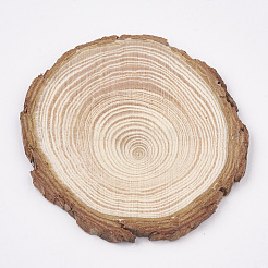 Ungefärbte unfertige Holzcabochons WOOD-T011-25