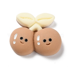 Undurchsichtige Kirsch-Cabochons aus Kunstharz im Cartoon-Stil RESI-Q218-01B