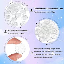 30 Stück transparente Glasmosaikfliesen DIY-OC0009-39A