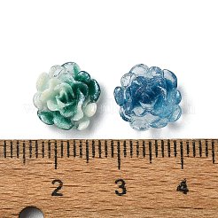 Blumen-Harz-Cabochons mit Glitzerpulver CRES-Q006-05A