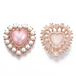 Flache Cabochons aus legiertem Aluminium X-PALLOY-N0151-04B
