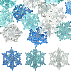 30 Stück 3 Farben transparente Harz-Decoden-Cabochons RESI-SC0003-41