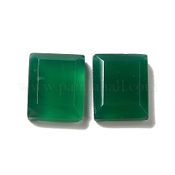 Gefärbte und erhitzte natürliche grüne Onyx-Achat-Cabochons G-G975-04B-02