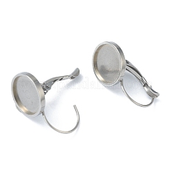 Anlaufgeschützte Ohrringbeschläge aus Edelstahl 304 mit Klappverschluss KK-H152-09D-P