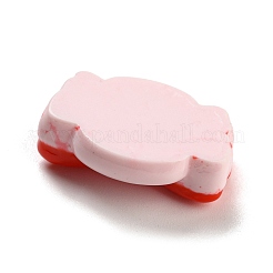 Cabochons aus undurchsichtigem Harz mit Schweinemotiv RESI-H154-01I