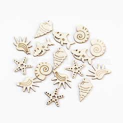 Holz Cabochons WOOD-L007-12
