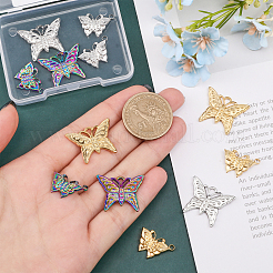 12 stücke 6 arten 304 edelstahl anhänger strass einstellungen STAS-CA0002-01