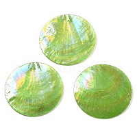 Подвески из натуральной ракушки капиз&nbsp;X-SSHEL-Z002-01A