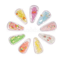 45 Stück 9 Farben Kunststoff mit Harz und Fimo Zubehör RESI-CJ0001-175