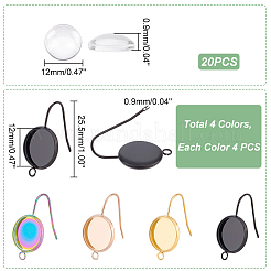 DIY Rohling-Set für Kuppelohrringe DIY-UN0003-75