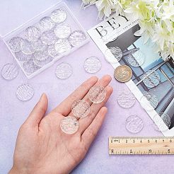 30 Stück transparente Glasmosaikfliesen DIY-OC0009-39A