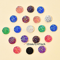 40 Stück 8 Farben Harz Cabochons CRES-YW0001-02