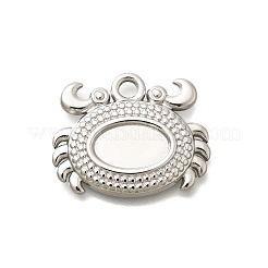 Cabochon-Fassungen für Anhänger aus Edelstahl 304 STAS-E545-04C-P