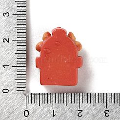 Deko-Cabochons aus undurchsichtigem Harz mit Weihnachtsmotiv RESI-F053-C10