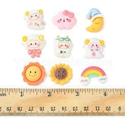 70 Stück opake Harz-Cabochons CRES-FS0001-06