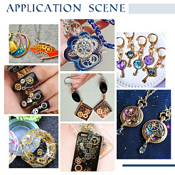 300~400 Stück Messing-Cabochons im 10-Stil MRMJ-OC0003-83