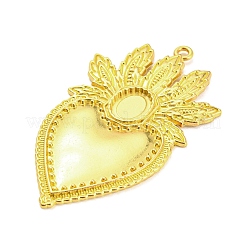 Aluminium-Anhänger Fassungen für Cabochons PALLOY-H132-02G-01