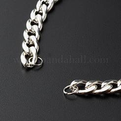 304 Edelstahl-Kettenarmband mit kubanischen Gliedern AJEW-JB01014