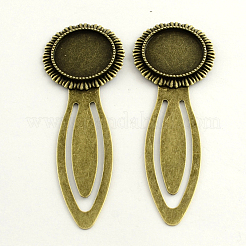 Eisen Lesezeichen Cabochon Fassung PALLOY-S033-11AB-NR