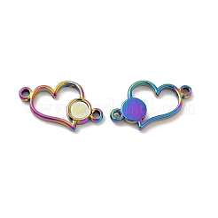 Ionenplattierung (IP) 304 Edelstahl Cabochon-Anschlussfassungen STAS-B032-11MC